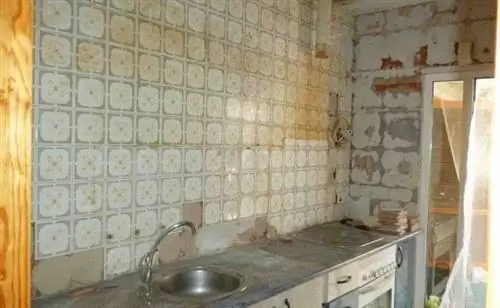 ремонт маленькой кухни до и после