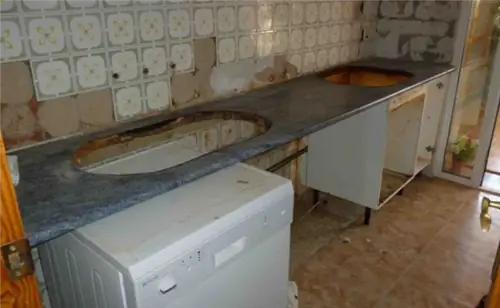 до и после кухни