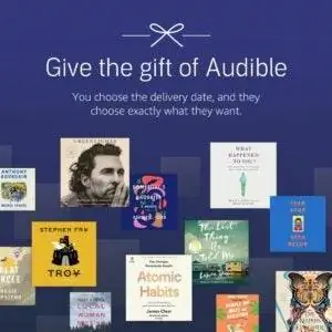 Вариант подарков для любителей книг: членство в Audiblet