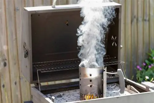 как запустить угольный гриль