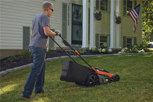 bv shop электрические косилки Вариант: черный + Decker MAX Lithium-Ion Cordless Walk Behind Push Mower