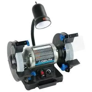 Лучший вариант настольного шлифовального станка: Delta Power Tools 23-197 8-дюймовый настольный шлифовальный станок