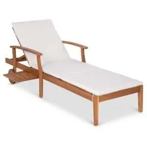 Лучший вариант шезлонга на открытом воздухе: шезлонг из дерева акации Best Choice Products Лучший вариант шезлонга на открытом воздухе: шезлонг из дерева акации Best Choice Products