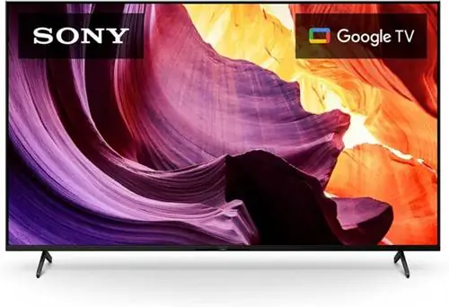 55-дюймовый телевизор Sony 4K на белом фоне