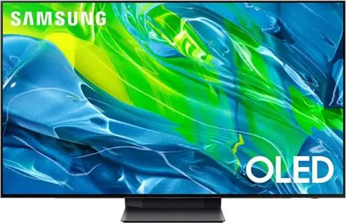 65-дюймовый OLED-телевизор Samsung 4K на белом фоне