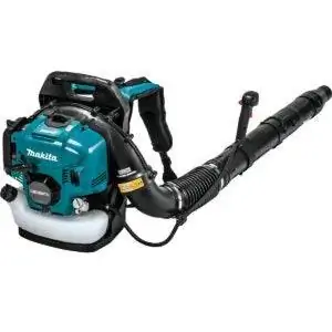 Лучшие варианты газовых воздуходувок: Makita EB5300TH, 4-тактный двигатель, трубчатая дроссельная заслонка, ранцевый воздуходув.