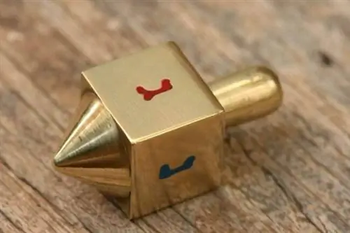 Modern Tribe Hanukkah Decorations Brass Dreidel