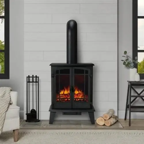 Идеи зимнего декора Wayfair для внутреннего электрического камина