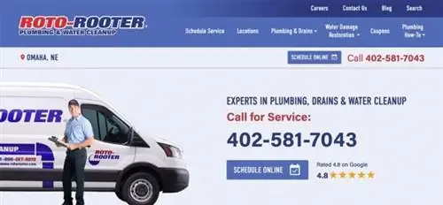 Обзор Roto Rooter онлайн-планирование