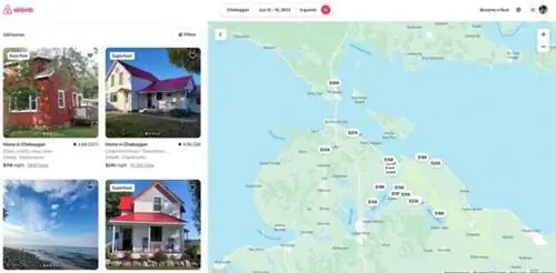 Результаты поиска отзывов Airbnb