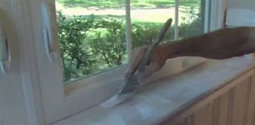 покраска подоконника