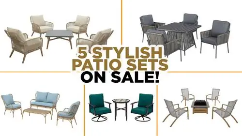 5 отличных наборов для патио из акции Red, White and Blue Savings от The Home Depot