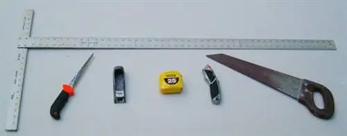 Инструменты, используемые для подвешивания гипсокартона