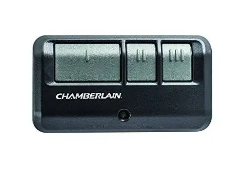 Chamberlain Group G953EV-P2 Chamberlain/LiftMaster/Craftsman 953EV-P2 3-кнопочный, совместим с Security +2.0, включает в себя зажим для визора, пульт дистанционного управления гаражными воротами, черный, маленький
