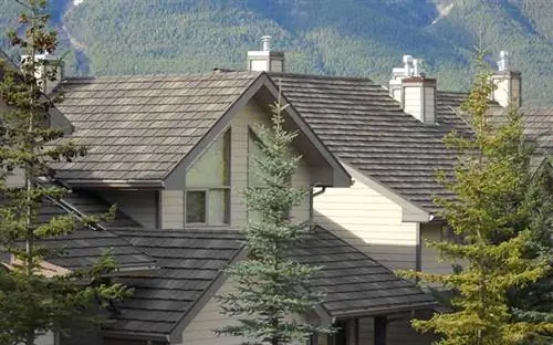 Стальная крыша, вид сверху