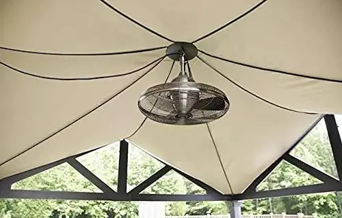 allen + roth Valdosta 20-дюймовый потолочный вентилятор из матового никеля для внутреннего и наружного применения (3 лопасти)