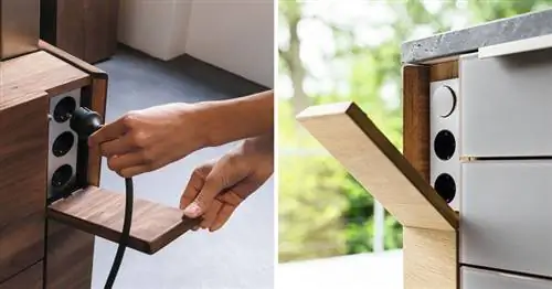 розетки под шкафами