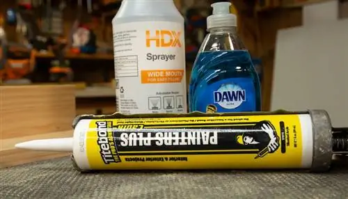 Мистер бутылка, средство для мытья посуды Dawn и маляры Titebond плюс герметик