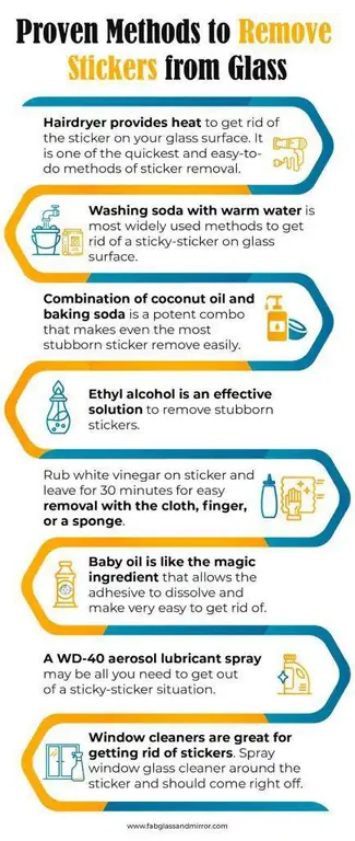 Как удалить наклейки со стекла