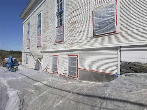 Удаление свинцовой краски с наружного сайдинга