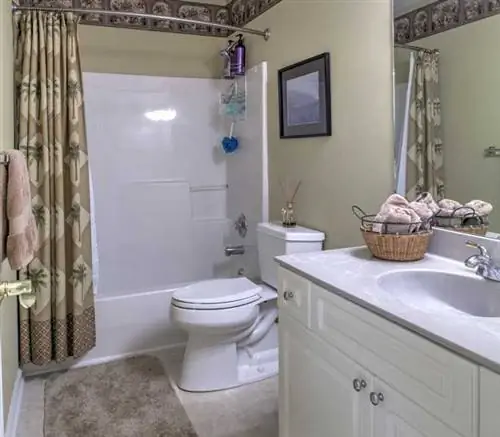 Типичный душ и ванна из стекловолокна