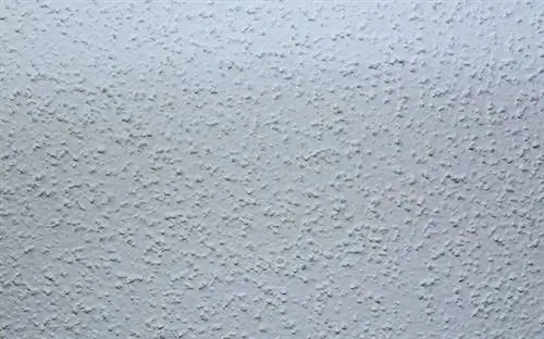 Потолок из попкорна, вид крупным планом