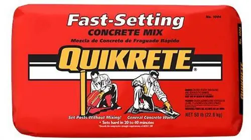 Быстротвердеющий бетон