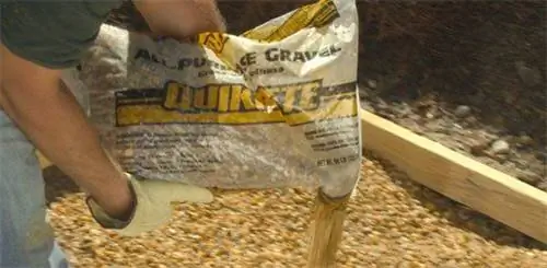 Добавьте гравийную основу в форму