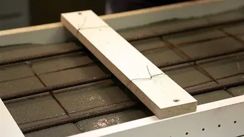 Бетонные формы столешницы, сушка