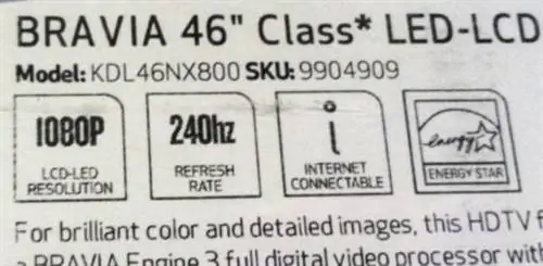 Характеристики HDTV