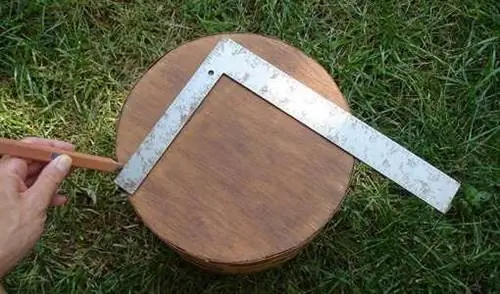 отметьте края