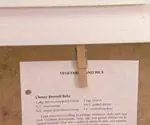Держатель рецептов для прищепок