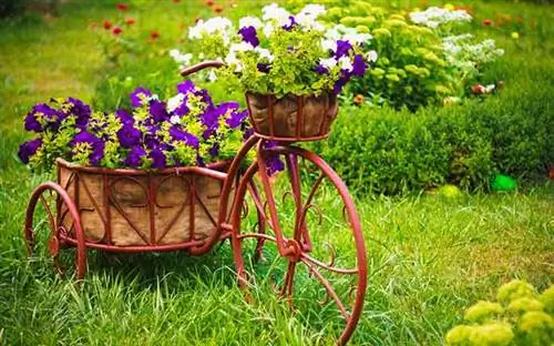 Цветочные горшки на колесах