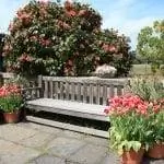 скамейка на террасе