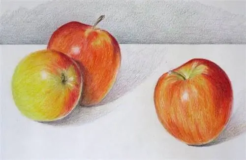 учимся рисовать яблоки