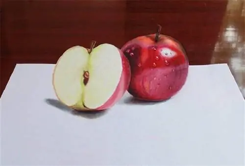 легко нарисовать яблоко
