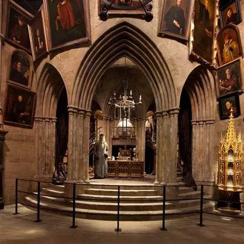 Кабинет Дамблдора в студии Leavesden Studios