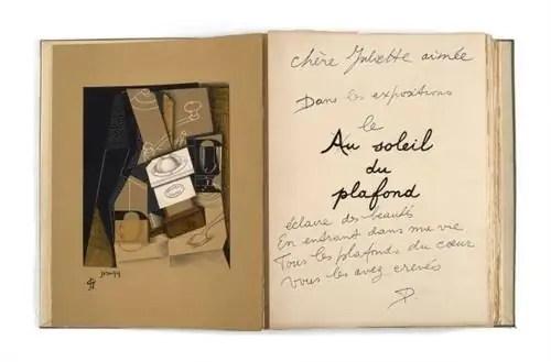 "Moulin à caf tasse et verre sur une table" 1955
