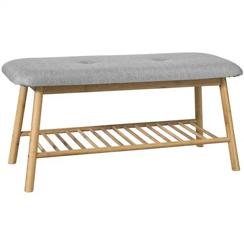 Скамейка для обуви Nordic с бамбуковой полкой