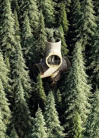 Воссоздание Берта, модульного касарбола в форме ствола, созданного Studio Precht в сотрудничестве с австрийской…