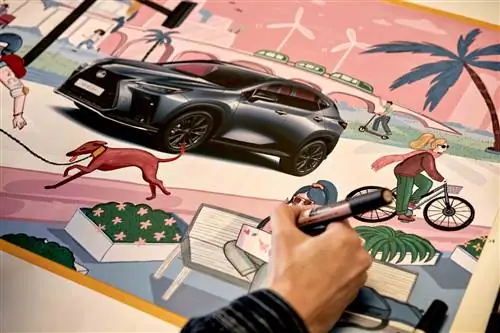 Так четыре современных художника представляют экологичный город Lexus