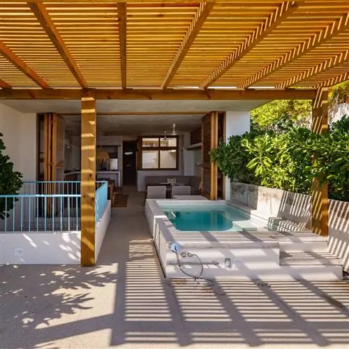 Глядя на ОКЕАН из бассейна на террасе в Пуэрто-Эскондидо