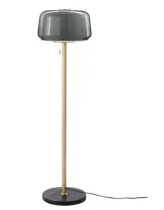 Торшер Evedall из мрамора и серого цвета от Ikea