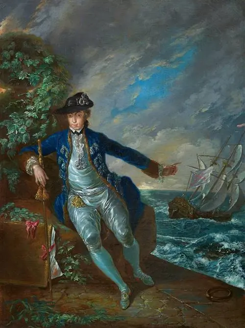 Автопортрет в голубом Луис Паре 1780. Бумага, масло, прикрепленная к холсту 52 х 39 см
