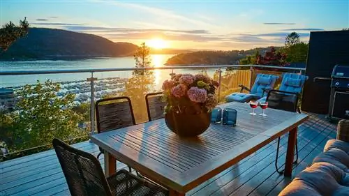 Уловки, чтобы использовать террасу осенью