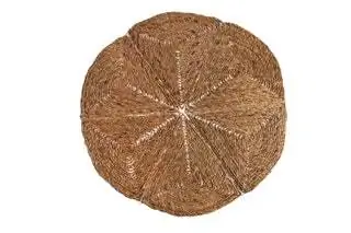Круглый ковер из натуральной ткани