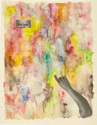 'Без названия' 1963. Акварель и коллаж