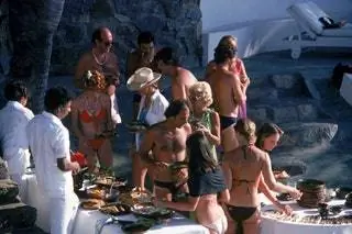 1978. Летний буфет у бассейна на вилле La Barranca Las Brisas Acapulco