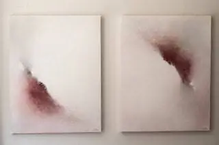 Диптих из серии Aire. Размеры 70x90 см. UD. Смешанная техника маслом на холсте.nbsp
