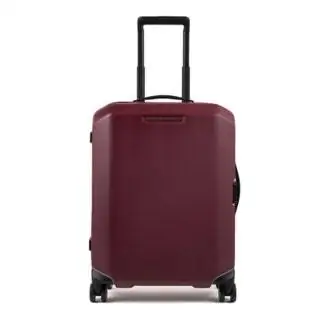 Чемодан с жесткой кабиной темно-бордового цвета Piquadro